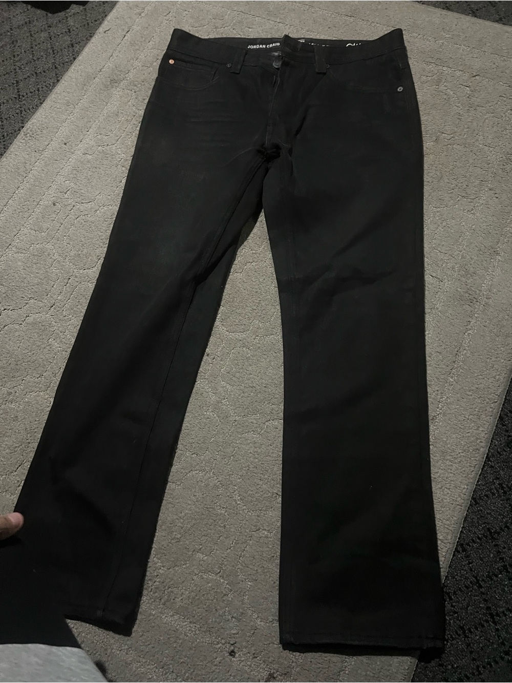 Jordan Craig men Black Straight-Leg Jeans